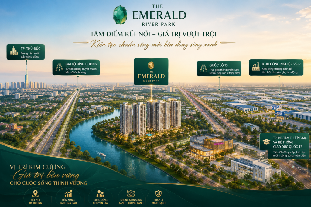 Sơ đồ vị trí dự án The Emerald River Park